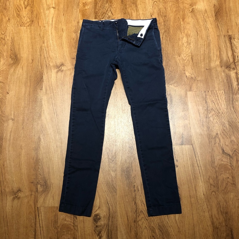 J. Crew 484 Slim Chinos, Navy, 28x32